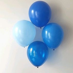 12" Latex Mix of Blue Balloons For Events 100pcs
